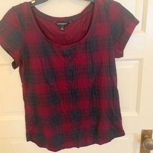 Banana Republic plaid t-shirt